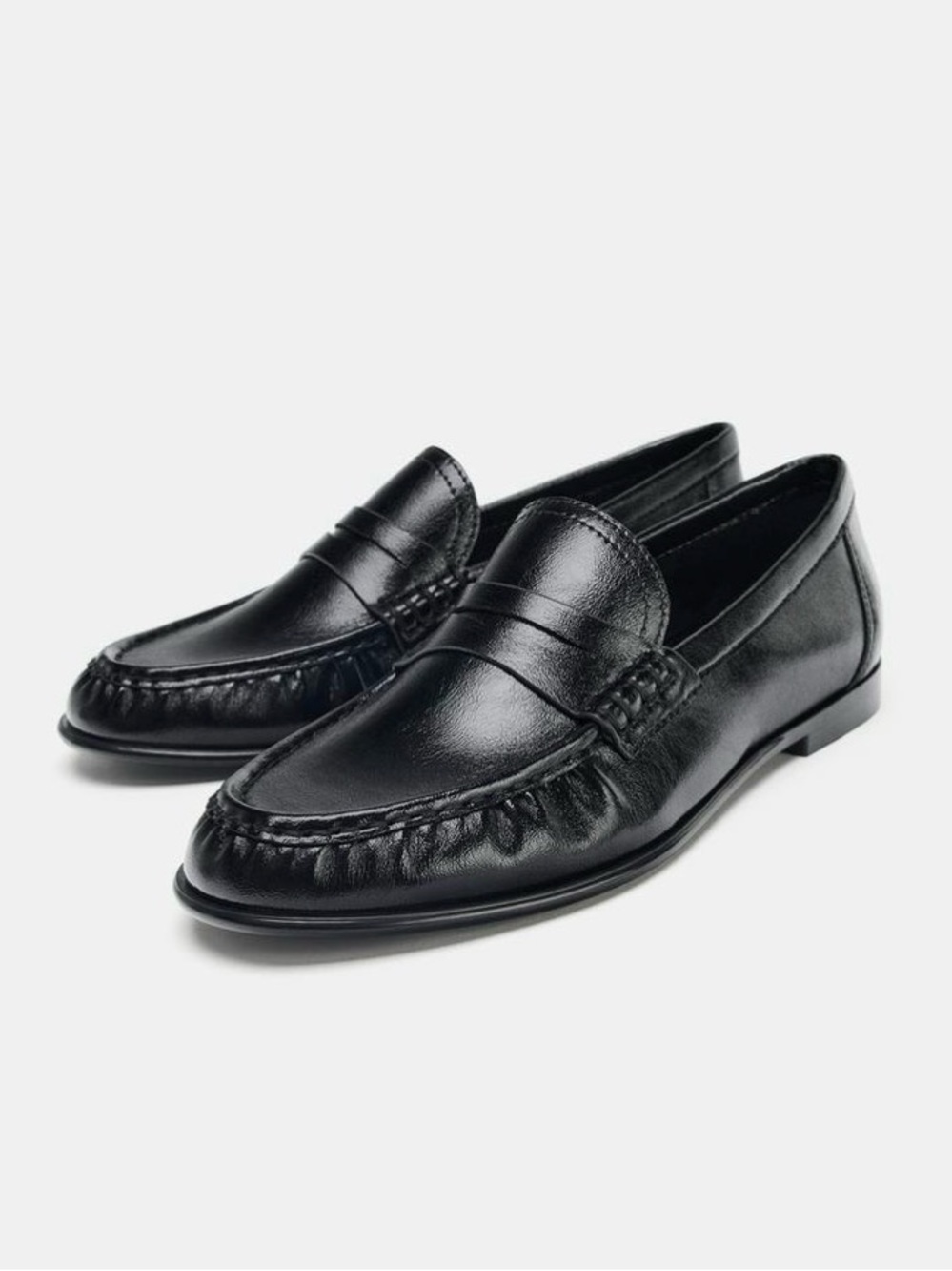 Zara Soft Ruched Loafers